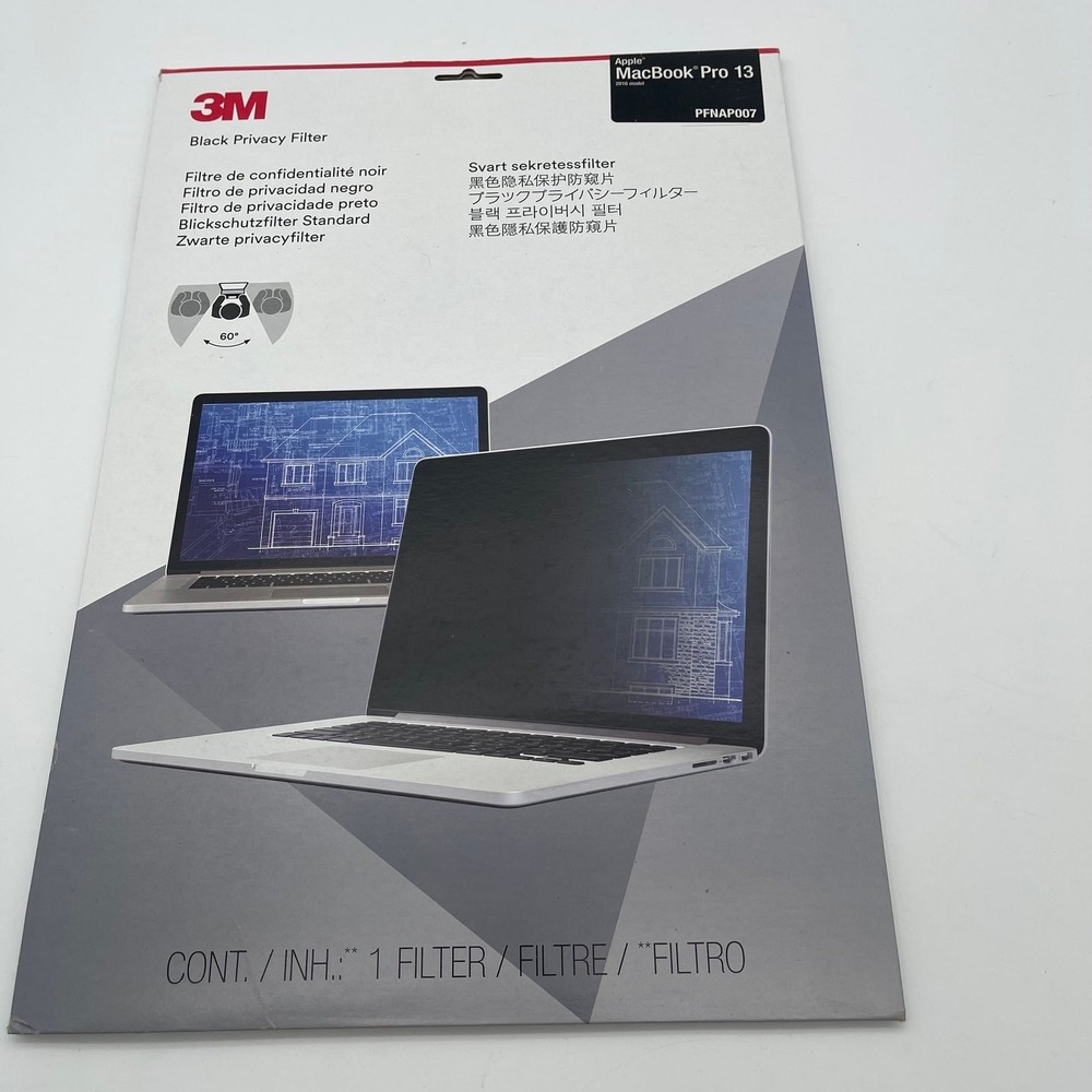 3M Black Privacy Filter for Apple MacBook Pro 13-inch (2016 Model) PFNAP007